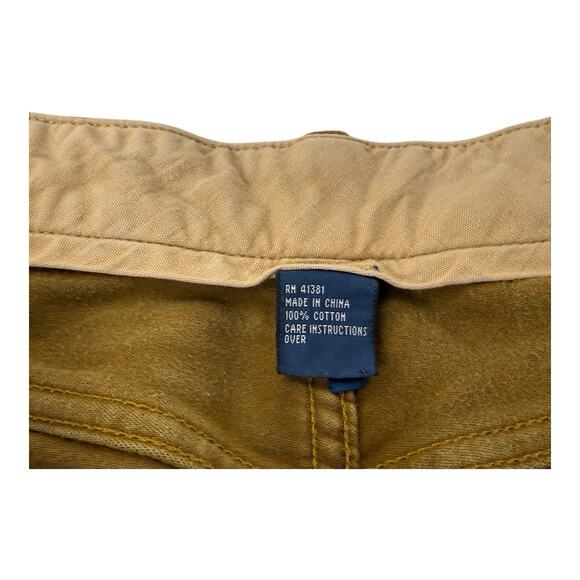 Vintage Polo Ralph Lauren Pants Mens 32x32 Brown Moleskin Cotton Suede Straight - Picture 12 of 14